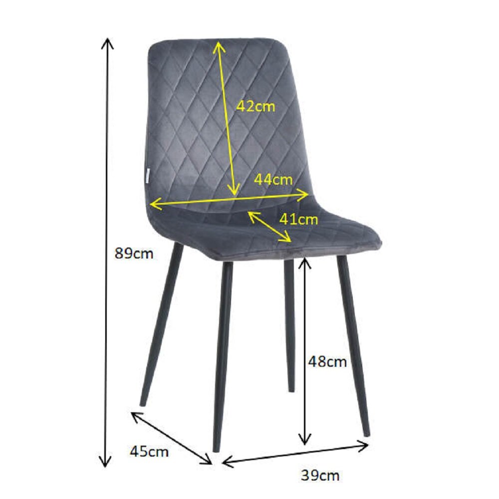 Kėdė Restock Orta, juoda kaina ir informacija | Virtuvės ir valgomojo kėdės | pigu.lt