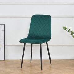 2-jų kėdžių rinkinys Restock Orta, žalias kaina ir informacija | Virtuvės ir valgomojo kėdės | pigu.lt