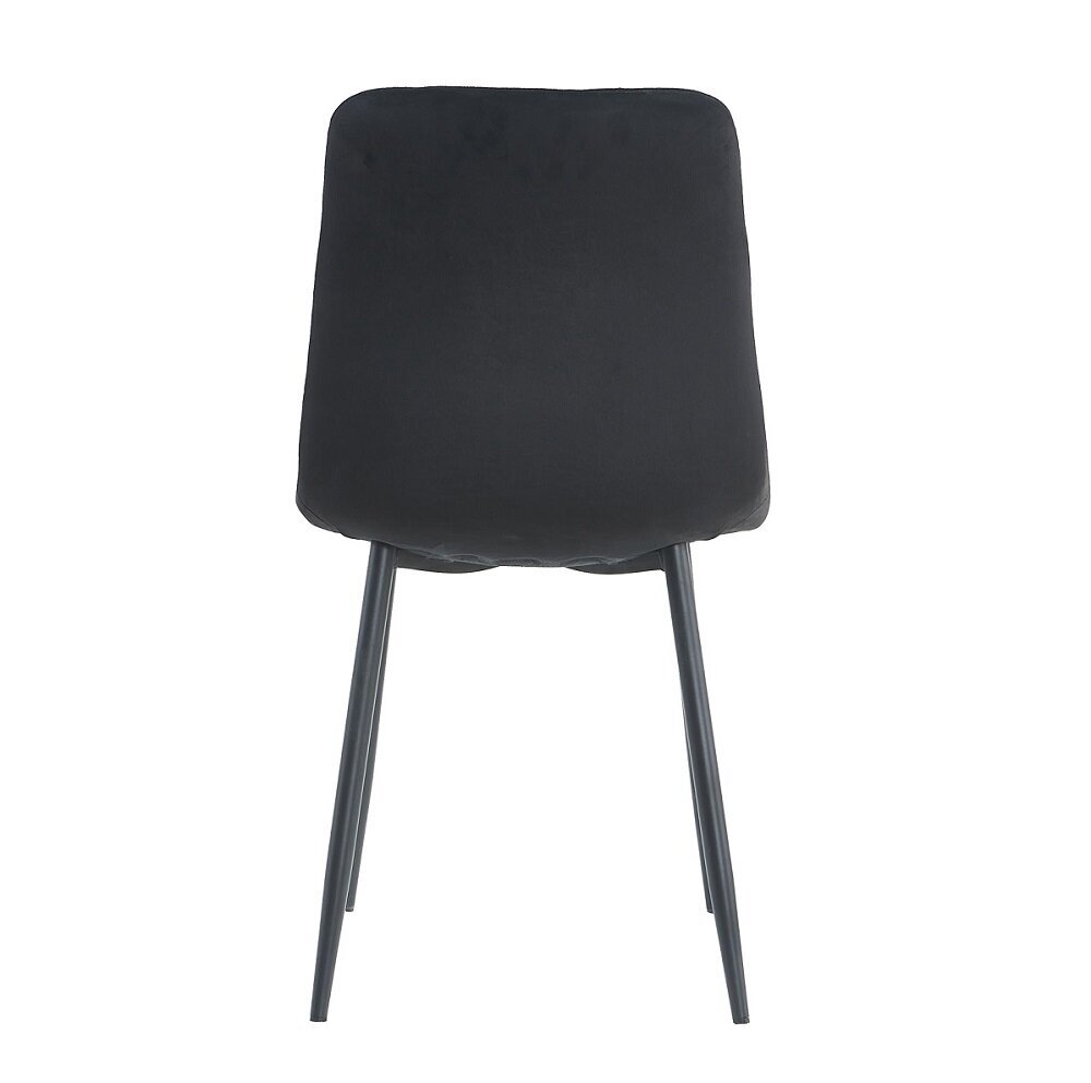 4-ių kėdžių rinkinys Restock Orta, juodas цена и информация | Virtuvės ir valgomojo kėdės | pigu.lt