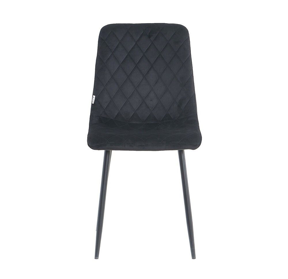 4-ių kėdžių rinkinys Restock Orta, juodas kaina ir informacija | Virtuvės ir valgomojo kėdės | pigu.lt