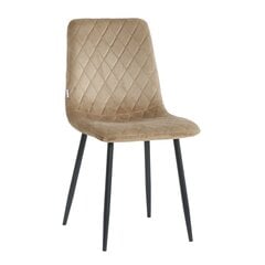 Бархатное кресло Restock Orta комплект из 4 шт., бежевый цена и информация | Стулья для кухни и столовой | pigu.lt