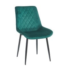 Бархатное кресло Restock Lugano комплект из 2 шт., зеленый цена и информация | Стулья для кухни и столовой | pigu.lt