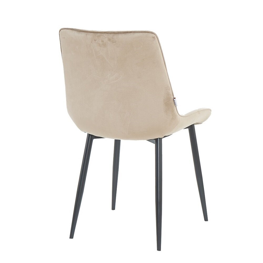 2-jų kėdžių rinkinys Restock Lugano, smėlio kaina ir informacija | Virtuvės ir valgomojo kėdės | pigu.lt