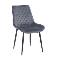 Бархатное кресло Restock Lugano комплект из 2 шт., серый цена и информация | Стулья для кухни и столовой | pigu.lt