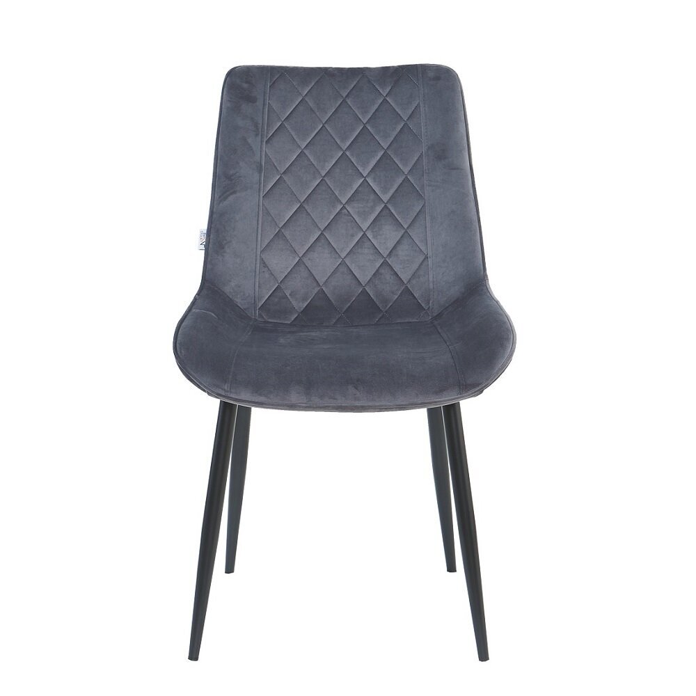 2-jų kėdžių rinkinys Restock Lugano, pilkas kaina ir informacija | Virtuvės ir valgomojo kėdės | pigu.lt