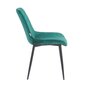 4-ių kėdžių rinkinys Restock Lugano, žalias kaina ir informacija | Virtuvės ir valgomojo kėdės | pigu.lt