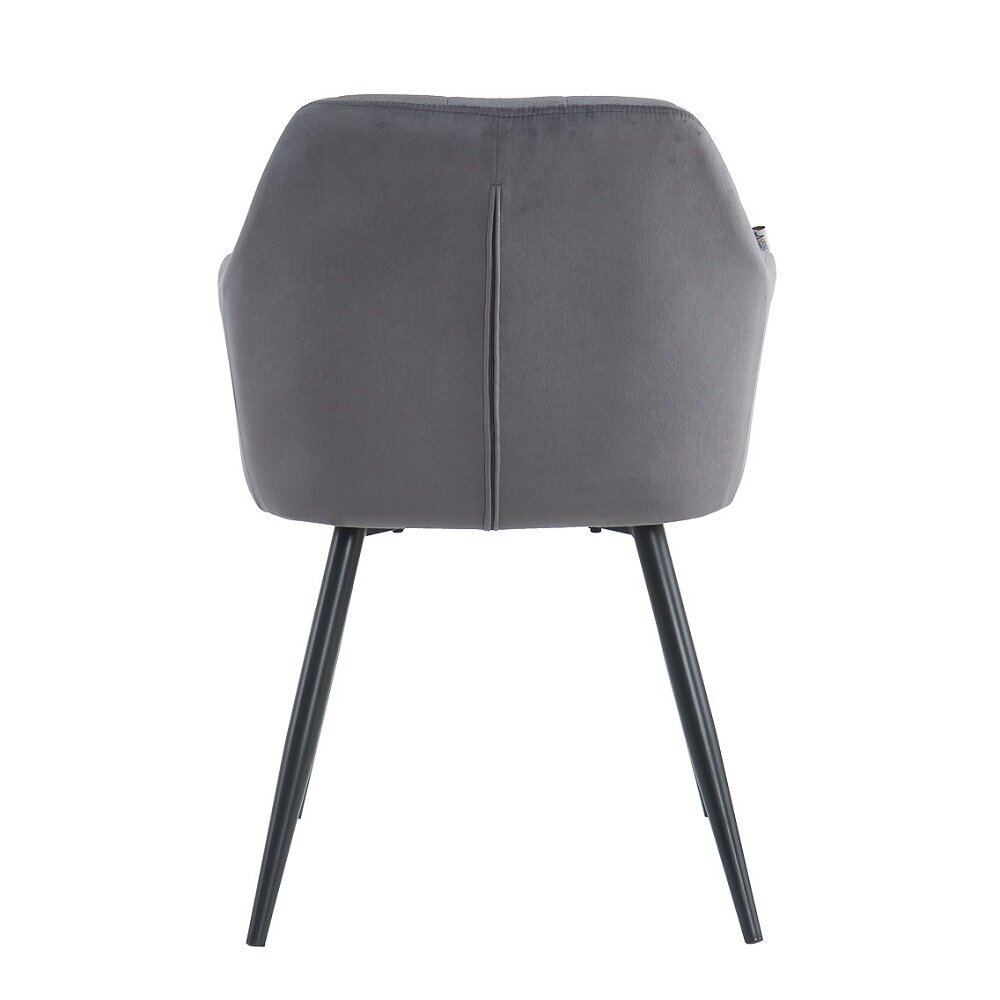 2-jų kėdžių rinkinys Restock Komo, pilkas kaina ir informacija | Virtuvės ir valgomojo kėdės | pigu.lt
