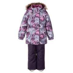 Детский зимний комплект Lenne Rimona 330/150 г 23320 C*6103, серый/бордовый цена и информация | Куртки, пальто для девочек | pigu.lt
