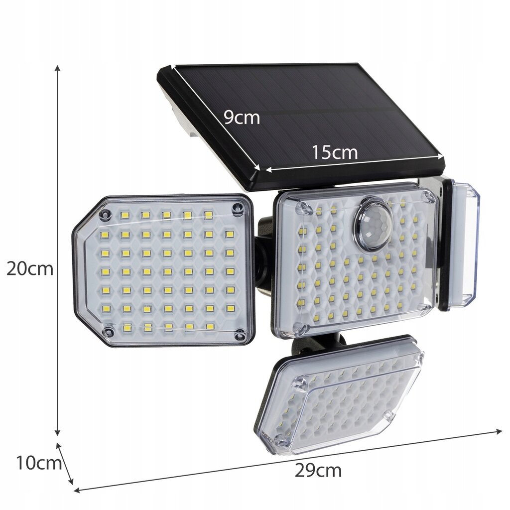 LED saulės baterijos šviestuvas Isoxis 20224 kaina ir informacija | Lauko šviestuvai | pigu.lt
