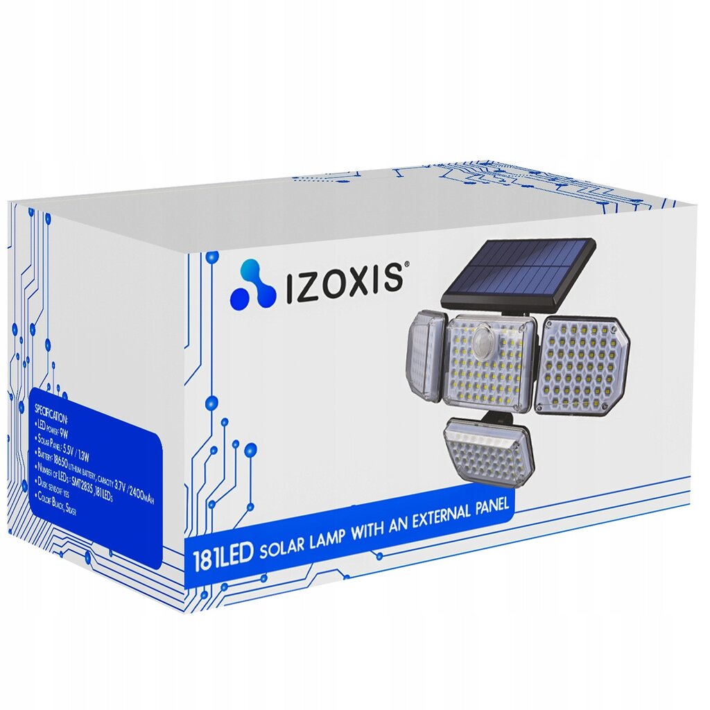 LED saulės baterijos šviestuvas Isoxis 20224 kaina ir informacija | Lauko šviestuvai | pigu.lt