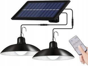 Lauko šviestuvas su saulės baterija, 2 vnt. kaina ir informacija | Lauko šviestuvai | pigu.lt