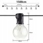 Lauko girlianda Garden Lamps 50, 15m цена и информация | Lauko šviestuvai | pigu.lt