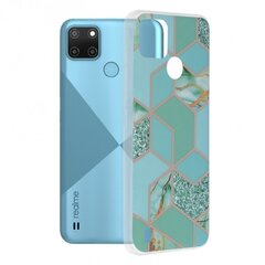 Чехол для телефона Techsuit Marble Series Xiaomi Redmi 10 2021 / Redmi 10 2022 зеленого цвета цена и информация | Чехлы для телефонов | pigu.lt