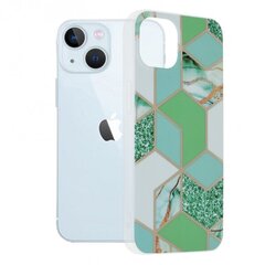 Чехол для телефона Techsuit Marble Series iPhone 13 зеленого цвета цена и информация | Чехлы для телефонов | pigu.lt
