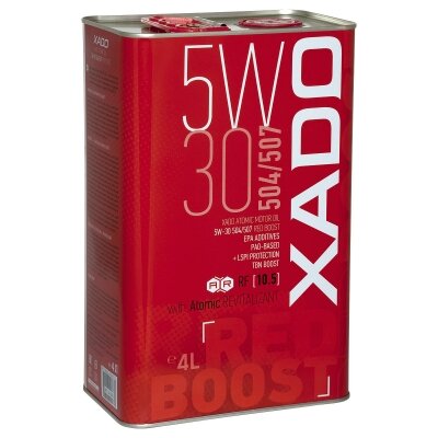 Xado Atomic Oil variklinė alyva 5W-30 504/507 Red Boost, 4L kaina ir informacija | Variklinės alyvos | pigu.lt