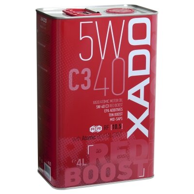 Xado Atomic Oil variklinė alyva 5W-40 C3 Red Boost, 4L цена и информация | Variklinės alyvos | pigu.lt