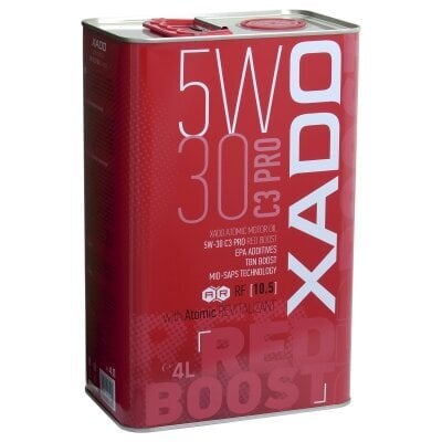 Xado Atomic Oil variklinė alyva 5W-30 C3 PRO Red Boost, 4L цена и информация | Variklinės alyvos | pigu.lt