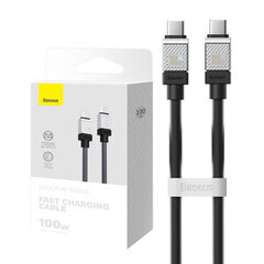 Cable USB-C to USB-C Baseus CoolPlay, 100W, 1m (black) цена и информация | Кабели для телефонов | pigu.lt