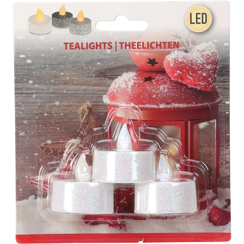 Šviečiančios kalėdinės dekoracijos Blizgančios žvakutės kaina ir informacija | Kalėdinės dekoracijos | pigu.lt