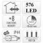 Kalėdinė girlianda, 576 LED, 4 m цена и информация | Girliandos | pigu.lt