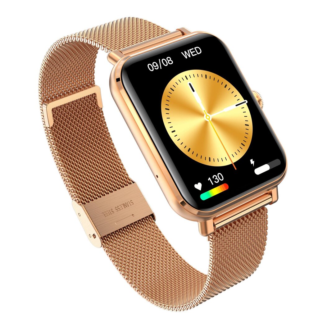 Garett GRC CLASSIC Gold Steel kaina ir informacija | Išmanieji laikrodžiai (smartwatch) | pigu.lt
