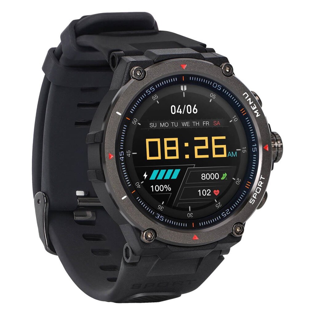 Garett GRS PRO Black kaina ir informacija | Išmanieji laikrodžiai (smartwatch) | pigu.lt