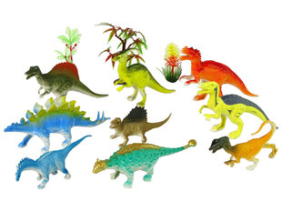 Žaislinių dinozaurų figūrėlių rinkinys Lean Toys Animal Kingdom, 9 vnt. цена и информация | Игрушки для мальчиков | pigu.lt