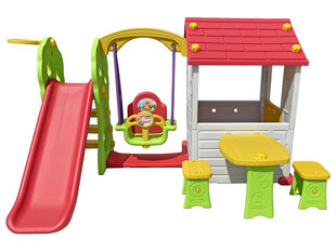 Vaikiškas namelis su sūpynėmis Lean Toys 533 kaina ir informacija | Vaikų žaidimų nameliai | pigu.lt