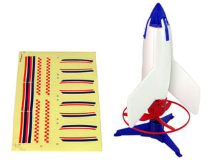 Ракетная установка Летающее зарядное устройство Белый 21 см цена и информация | Игрушки для мальчиков | pigu.lt