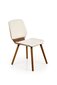 2-ių kėdžių komplektas K511, rudas/smėlio kaina ir informacija | Virtuvės ir valgomojo kėdės | pigu.lt