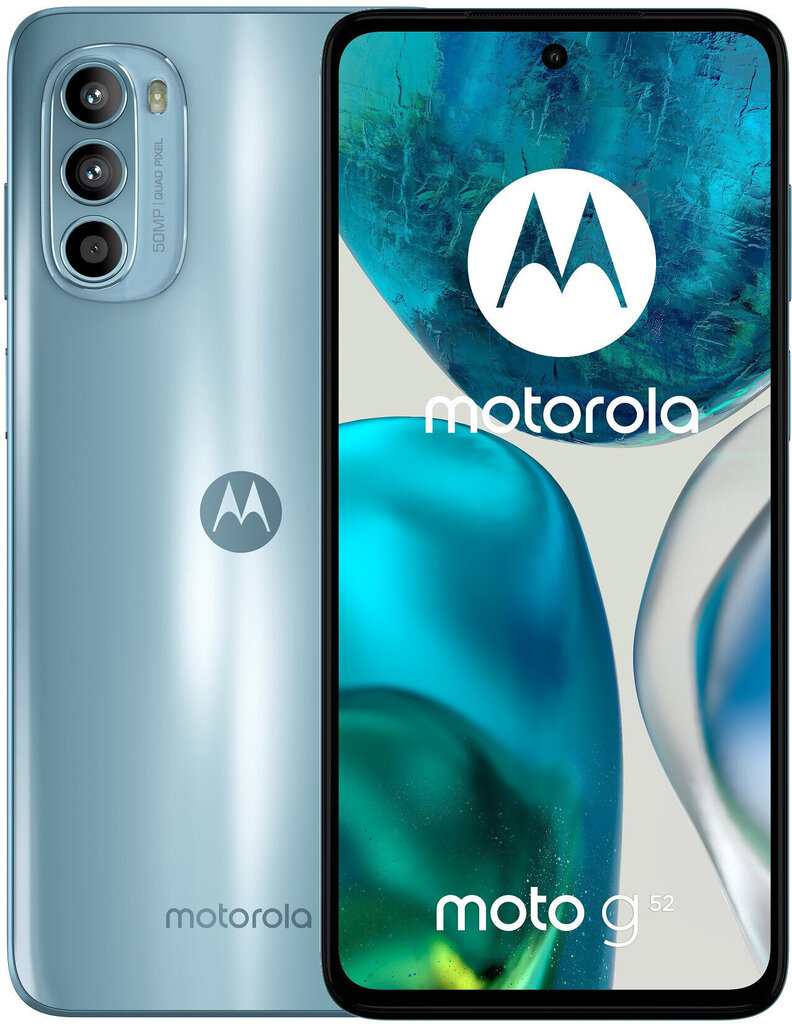 Телефон Motorola Moto G52 Glacier Blue цена | pigu.lt