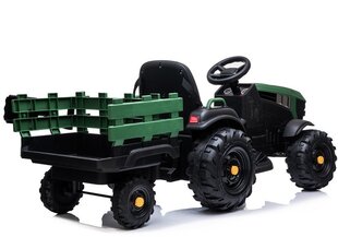 Vienvietis traktorius su priekaba BDM0925, žalias kaina ir informacija | Elektromobiliai vaikams | pigu.lt