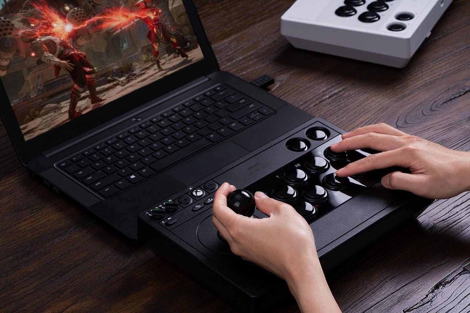 8BitDo Arcade Stick Black kaina ir informacija | Žaidimų pultai  | pigu.lt