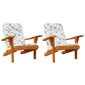 2-jų kėdžių pagalvėlių komplektas vidaXL, įvairių spalvų kaina ir informacija | Pagalvės, užvalkalai, apsaugos | pigu.lt