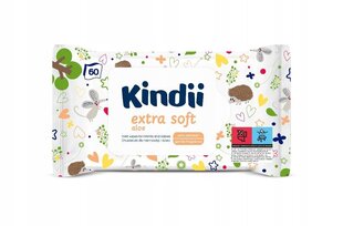 Влажные салфетки Kindii Extra Soft, 12 пачек по 60 шт. цена и информация |  Одноразовые пеленки и влажные салфетки | pigu.lt