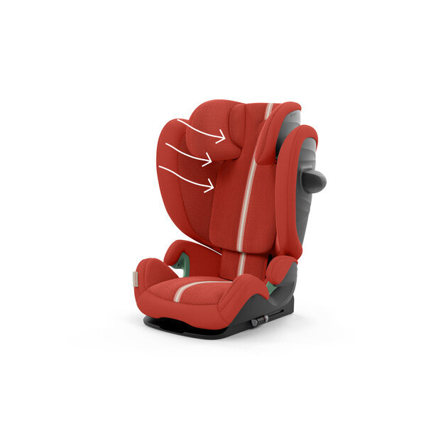 Cybex automobilinė kėdutė Solution G I-Fix Plus, 15-36 kg, Hibiscus Red Plus kaina ir informacija | Autokėdutės | pigu.lt