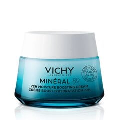 Vichy Minéral 89 72H Moisture Boosting увлажняющий крем для нормальной и комбинированной кожи лица 50мл цена и информация | Кремы для лица | pigu.lt