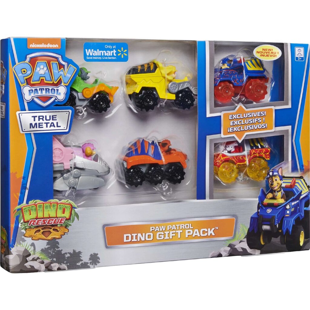 Vaikiškos transporto priemoės Spin Master Paw Patrol True Metal Dino Rescue Gift, 6 d. kaina ir informacija | Žaislai berniukams | pigu.lt