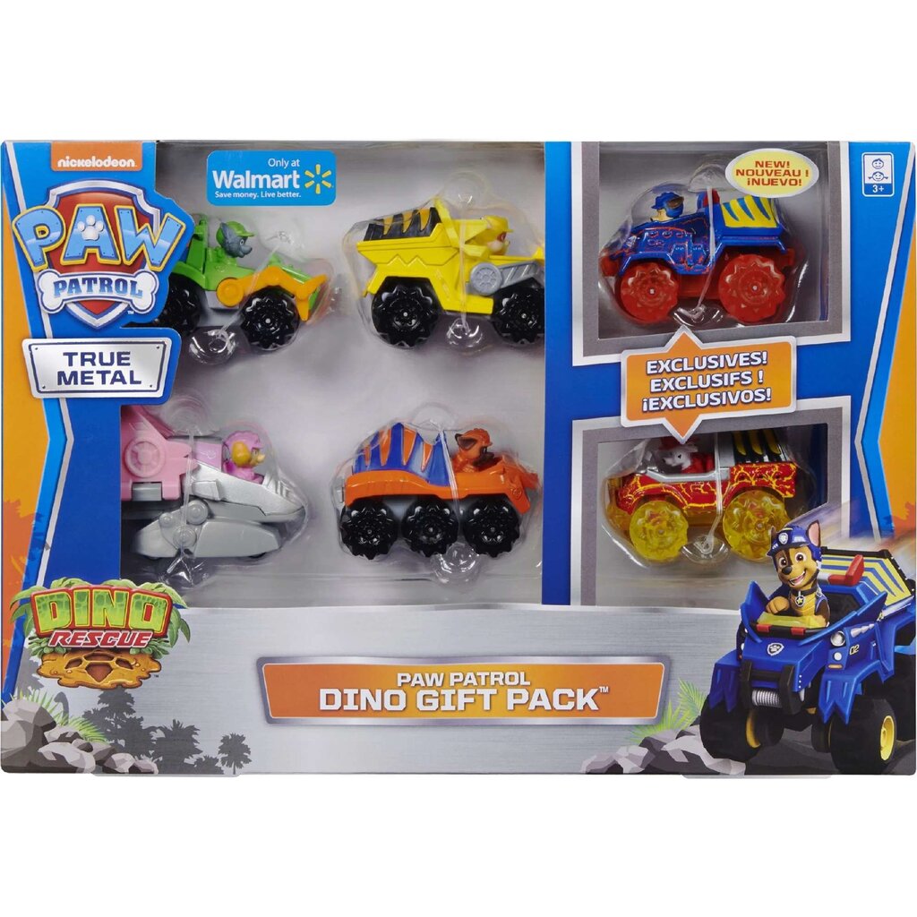 Vaikiškos transporto priemoės Spin Master Paw Patrol True Metal Dino Rescue Gift, 6 d. kaina ir informacija | Žaislai berniukams | pigu.lt