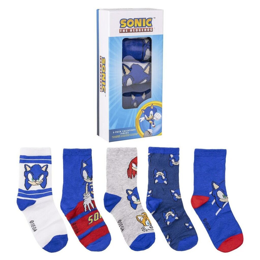 Kojinės berniukams Sonic, 5 poros kaina ir informacija | Kojinės, pėdkelnės berniukams | pigu.lt
