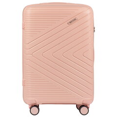 Vidutinis lagaminas Wings DQ181-05 3KPL M dydis, rožinis цена и информация | Чемоданы, дорожные сумки | pigu.lt