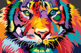 Набор для рисования картины живопись по номерам ТМ Варвикас Глазами тигра MC1117e, 20х30 см  цена и информация | Набор для рисования по номерам | pigu.lt