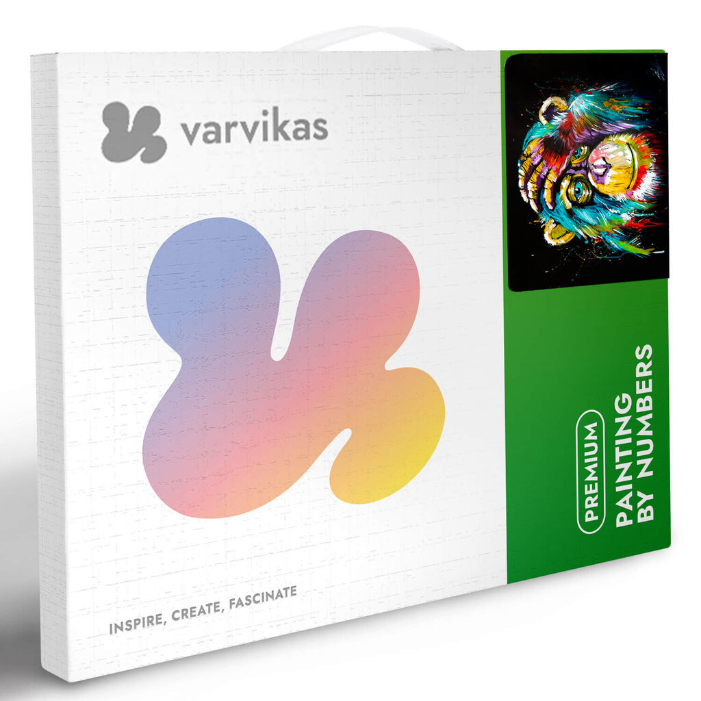 Tapyba pagal skaicius TM Varvikas Rainbow Monkey MG2033e 40x50 cm kaina ir informacija | Tapyba pagal skaičius | pigu.lt