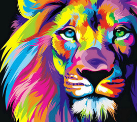 Tapyba pagal skaicius TM Varvikas Rainbow Lion MG2034e 40x50 cm kaina ir informacija | Tapyba pagal skaičius | pigu.lt