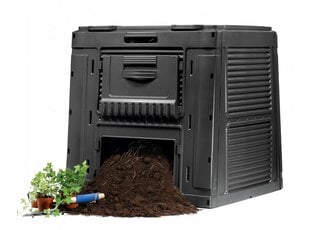 Komposto dėžė 470 l juodas цена и информация | Уличные контейнеры, контейнеры для компоста | pigu.lt