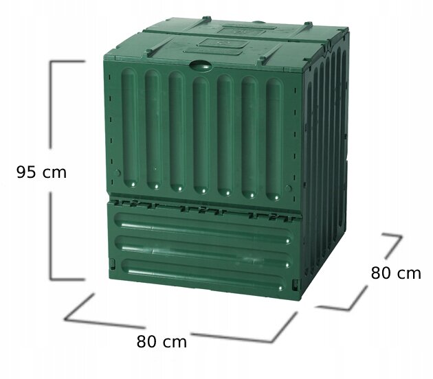 Komposto dėžė Eco King 600 L Green цена и информация | Komposto dėžės, lauko konteineriai | pigu.lt