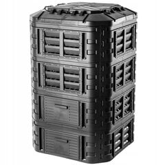 Komposto dėžė Cadax 20 l juoda kaina ir informacija | Komposto dėžės, lauko konteineriai | pigu.lt