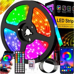 LED juosta RGB 5050 su Bluetooth, 5m kaina ir informacija | LED juostos | pigu.lt