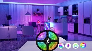 LED juosta Apka Tuya RGB 5050 Bluetooth, 15m цена и информация | Светодиодные ленты | pigu.lt