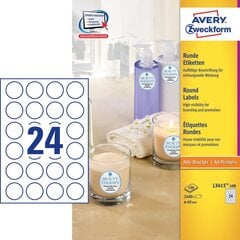 Lipnios etiketės Avery Zweckform L3415, 40mm. kaina ir informacija | Kanceliarinės prekės | pigu.lt